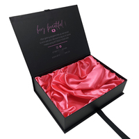Boîte d'emballage personnalisée en soie pour produits, boîte cadeau pour perruques, lingerie, sous-vêtements doublés de satin, maillots de bain, pyjamas, boîte rigide pour bikini