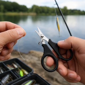 Tijeras Portátiles de Acero Inoxidable para Cortar Líneas de <span class=keywords><strong>Pesca</strong></span>, Cortador de Trenzas, Herramienta de Bolsillo para <span class=keywords><strong>Pesca</strong></span> desde Embarcaciones, Surf y Caja de Aparejos - Product Image 3