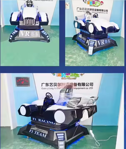 เครื่องจำลองการขับรถ VR แบบไดนามิก 9 มิติในร่ม และคอนโซลเกมขับรถสำหรับสวนสนุกพร้อมโครงเหล็กสำหรับใช้ในห้างสรรพสินค้า - Product Image 6