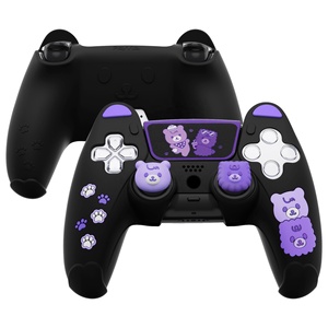 เคสกันลื่นสำหรับคอนโทรลเลอร์ PS5 - ผิวสัมผัสซิลิโคนสไตล์น่ารัก - Product Image 1