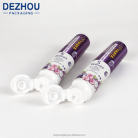 Tube de dentifrice vide OEM en plastique souple laminé aluminium 80g 100g 150g avec bouchon à clapet pour crème cosmétique à presser