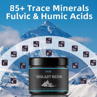 Ausreson OEM Résine de Shilajit Or, Complément Énergétique, Extrait de Shilajit Biologique Naturel Pur de l'Himalaya, 30g 50g 1kg, Résine de Shilajit