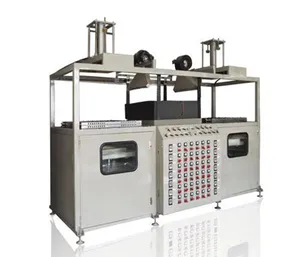 Double head semi-automatic thermoforming machine for blister