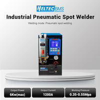 Machine à souder pneumatique industrielle Heltec Energy 6KW 1200A avec compresseur d'air intégré, transformateur, soudeuse par points portable