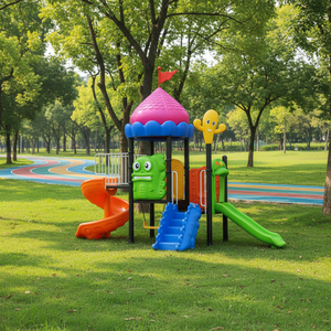 Toboggan en plastique et acier pour enfants, équipement de jeux extérieur pour parcs d'attractions, jeux de plein air pour l'Amérique du Sud et l'Europe - Product Image 2