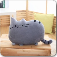 Vente flash : Peluche chat à gros visage, jouet en peluche super doux, coussin en peluche, poupée, cadeau pour enfants, jouet en peluche ours chat