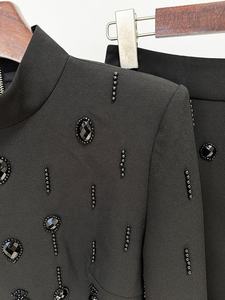 欧迪娜女装热销产品加3XL钻石水钻上衣长裙套装两件套女装套装 - Product Image 4