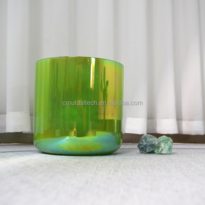 Cuencos de Cristal de Cuarzo 99.99% para Sanación Sonora, Instrumento Cósmico Colorido Transparente, Cuencos de Cristal Alquímico - Product Image 1