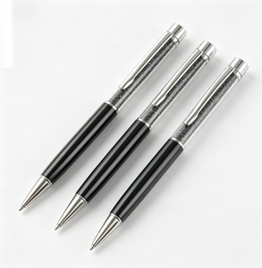Hot Stock Multi Color <b>Crystal</b> Diamond Filled Metal Rotating Ballpoint <b>Pen</b> For Business Office Promotional Souvenir Gift - Product Image 1