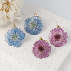 Bellissimi Accessori Creativi, Dolci <span class=keywords><strong>Orecchini</strong></span> Artigianali con Fiori Secchi per Donne - Product Image 2