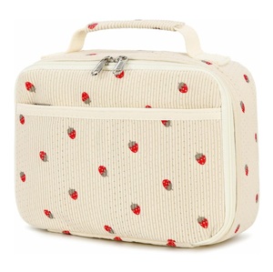Sac à déjeuner isotherme personnalisé à la fraise, sac à dos scolaire mignon pour enfants, boîte à lunch, cadeau scolaire pour enfants - Product Image 1