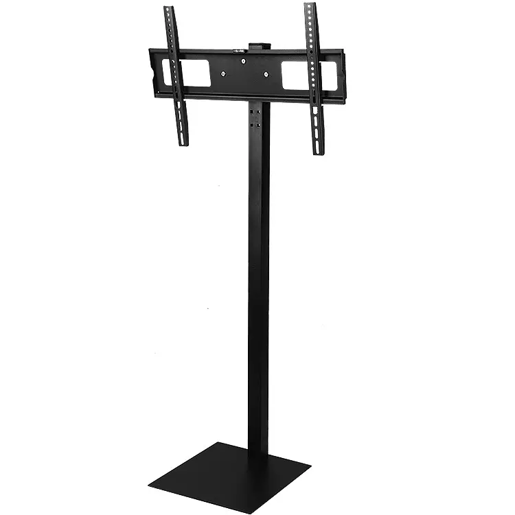 Suporte de chão da tv, ângulo ajustável, inclinação giratória, suporte de montagem do monitor para tv, tela de aço, exibição moderna, suporte de vidro