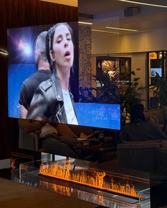 Hot bán Holographic Lò sưởi điện 3 mặt nội thất trang trí hơi nước Mist lò sưởi với bluetooth kết nối phòng khách - Product Image 4