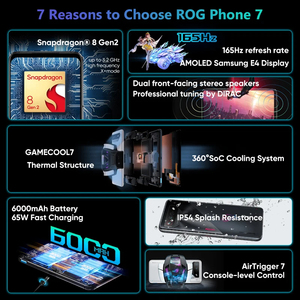 Smartphone da Gaming <span class=keywords><strong>ASUS</strong></span> ROG Phone 7 5G Ricondizionato, Sbloccato, Display OLED 144Hz, Serie Snapdragon 800, Batteria 4000-4999mAh - Product Image 3