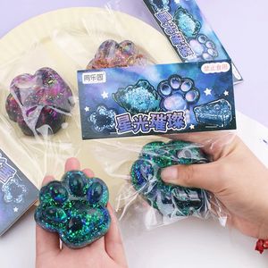 Juguetes Sensoriales Kawaii de PVC con Forma de Pata de Gato Galaxy, Juguetes Antiestrés para Niños, para Apretar y Divertirse en Familia, para Niños y Niñas - Product Image 2