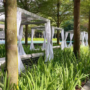 High Quality Aluminum Frame Roller <strong>Blinds</strong> Outdoor Daybed with Cushion Garden Outdoor Resort Furniture - Product Image 3