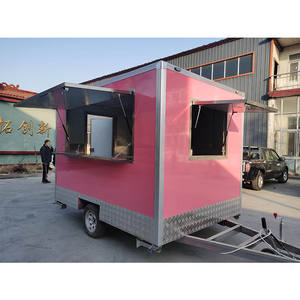 Chine usine restauration rapide en acier inoxydable 220V/380V <span class=keywords><strong>remorque</strong></span> de cuisine mobile <span class=keywords><strong>remorque</strong></span> de nourriture carrée mobile à vendre 800kg - Product Image 2