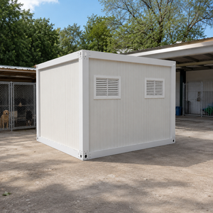 Vente en gros de chenil modulaire préfabriqué, maison d'hôtes pour animaux, conteneur extérieur, hôtel pour animaux, <span class=keywords><strong>abri</strong></span> portable isolé pour animaux - Product Image 4