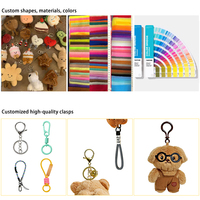 En gros, jouets pendentifs en peluche super doux et mignons de 7-15 cm pour machines à griffes