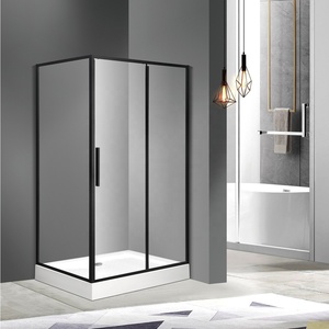 Aokeliya box doccia <span class=keywords><strong>stand</strong></span> <span class=keywords><strong>up</strong></span> unico e facile da installare con porte in vetro temperato per il bagno - Product Image 5