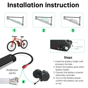 Batterie de <span class=keywords><strong>VTT</strong></span> électrique Hailong 48V 13Ah 2600mAh avec cellules 18650 pour tube diagonal de vélo électrique - Product Image 3
