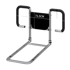 ราวเตียงสำหรับผู้สูงอายุและผู้ใหญ่อุปกรณ์ดูแลร่างกายปรับความสูงได้ไม้เท้าพร้อมตัวช่วยรองรับราวบันไดข้างเตียง - Product Image 1