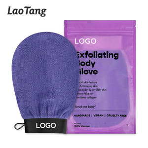 LaoTang Suministros de baño Hammam Ducha Baño Exfoliante corporal Guante Guantes exfoliantes mágicos Manopla para eliminar la piel muerta visiblemente - Product Image 1