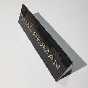 黒色の手作りテーブルアクリルボックス、自立型アクリルボックス、レーザーカットアクリル文字付き - Product Image 5