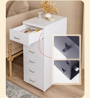 Armoire de rangement moderne en acier réglable avec 3 tiroirs, commode polyvalente durable en couleur personnalisée pour chambre à coucher, salon
