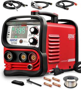 HONE FC135 1kg 110V Gasloses MIG-Schweißgerät MIG/Stab/Lift-Tig 3-in-1 mit Großem LCD-Display, Fülldraht MIG-Schweißer 110V - Product Image 1