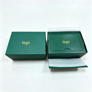 Estuche de reloj de cuero verde, estuche de regalo para un solo reloj, estuche de almacenamiento de relojes de lujo, estuche de reloj de cuero para hombre - Product Image 6