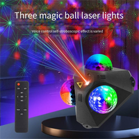 Lumières laser LED à boule magique à commande vocale, effet de faisceau clignotant disco bungee, RGB 1100 lumens pour mariage, dortoir, fête, ambiance
