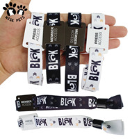 Bracelet en polyester imprimé sur mesure pour événements et fêtes, bracelet tissé personnalisé en tissu NFC RFID avec puce de suivi GPS
