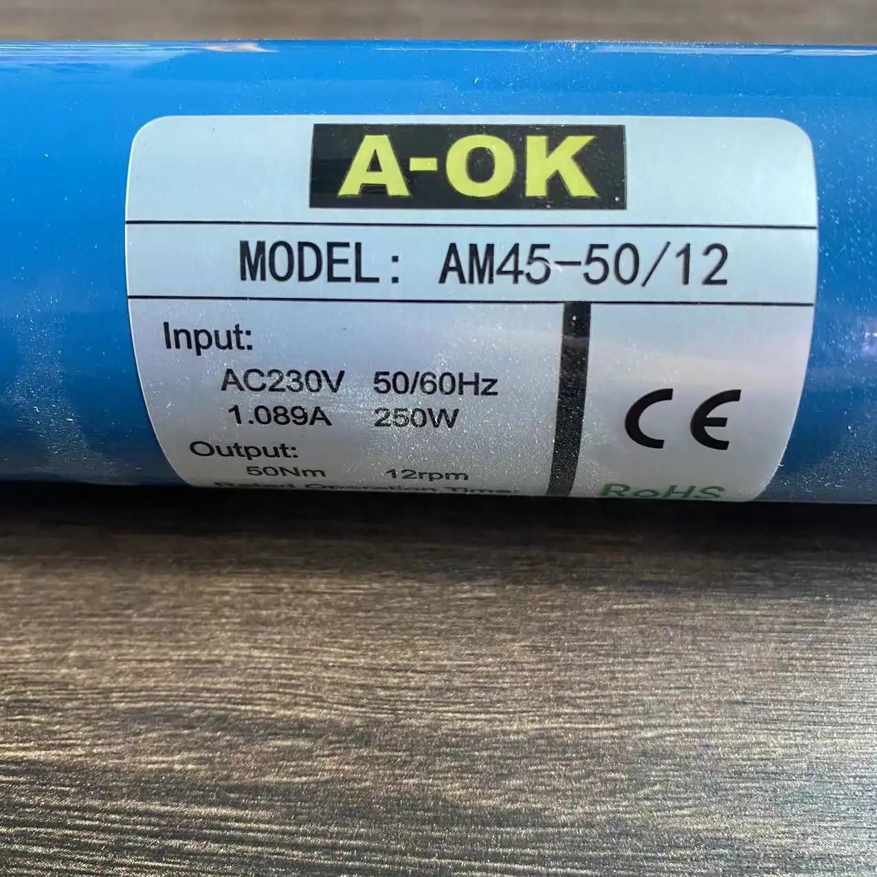 Motore tubolare 50N motore per tende a rullo motore 230V per tapparelle elettriche, schermo elettrico/tenda da sole