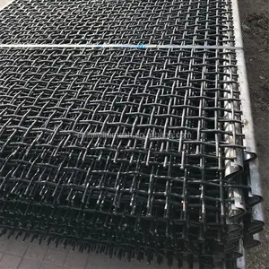 High Tensile Sand Gravel Vibrating Mining Screen Wire Mesh Steel Woven Screen Plain Weave Mesh Wear Resistance 65mn