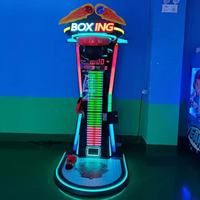 Machine de jeu d'arcade électronique de boxe et de frappe sur sac, à monnayeur, en métal, pour centre de divertissement