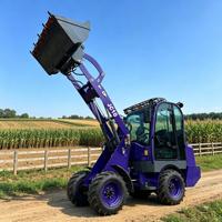 Caricatore Compatto Elettrico Industriale da 1 Tonnellata, 4WD, Sistema Idraulico, Durevole, Leggero, ad Alta Efficienza