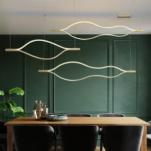 Italian-Style Modern Minimalist Pendant <b>Light</b> Luxury Living Room <b>Dining</b> Room Bar Desk Coffee Shop Studio Long Strip <b>Light</b> - Product Image 2