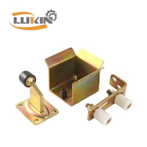 Juego de <span class=keywords><strong>Herrajes</strong></span> <span class=keywords><strong>para</strong></span> Puerta Corredera con Rodillo de Nylon y Guía Superior de Diseño Moderno - Product Image 2