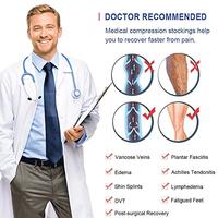 Collants de compression médicaux confortables et respirants pour femmes, sans pieds, 20-30 mmHg, écologiques, antibactériens, chaussettes de soutien