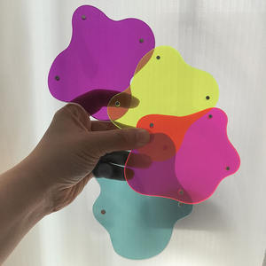 Marcos DE FOTOS <span class=keywords><strong>Polaroid</strong></span> abstractos, pequeño marco de fotos magnético acrílico, imán de nevera de acrílico de neón, marco de fotos colorido 5*7 - Product Image 3