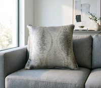 Housse de coussin en polyester jacquard métallique double face, motif abstrait moderne et coloré, vente en gros d'usine, personnalisable