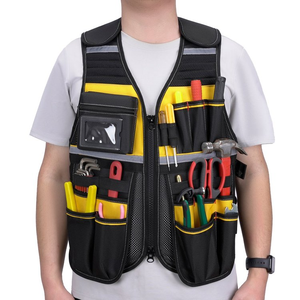 <span class=keywords><strong>Chaleco</strong></span> utilitario <span class=keywords><strong>para</strong></span> exteriores con pretina ajustable con bolsa cómoda, <span class=keywords><strong>chaleco</strong></span> multiusos <span class=keywords><strong>para</strong></span> herramientas de <span class=keywords><strong>electricista</strong></span> <span class=keywords><strong>para</strong></span> trabajo y mantenimiento - Product Image 1