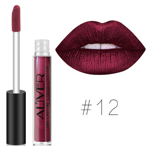 Aliver lip makeup 12 colori tazza antiaderente profumo di labbra rossetto lucidalabbra smalto per labbra lucido impermeabile - Product Image 4