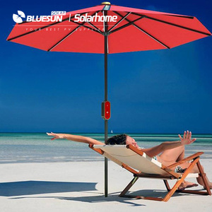Bluesun-paraguas solar con certificado CE, para exteriores, patio, energía Solar, playa, rojo y verde, tecnología negra - Product Image 6