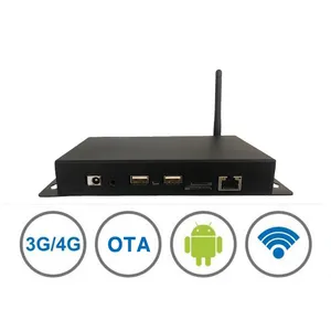 Custodia in metallo 4K Android Wifi Lan 4G 3G Media Box Player CMS gestione cloud per segnaletica digitale android