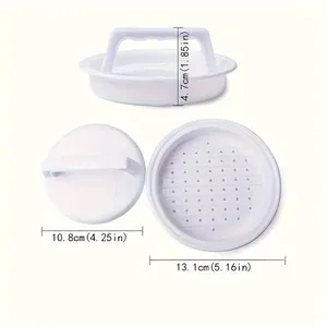 1 presse à hamburger en plastique, moule à burger pour grillades et barbecue, outil de cuisine pour galettes de viande - Product Image 6