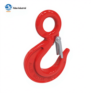 Gancho de Anclaje HIDEA G80 Tipo Italiano de Acero Forjado de Super Aleación, Resistente, Templado y Recubierto en Polvo, con Ojo Plano - Product Image 1