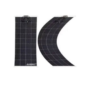200w 세미 유연한 태양 전지 패널 HJT 태양 전지 etfe rv 천막 투명 bificial 모듈 태양 오프 그리드 태양 광 시스템 pv 패널