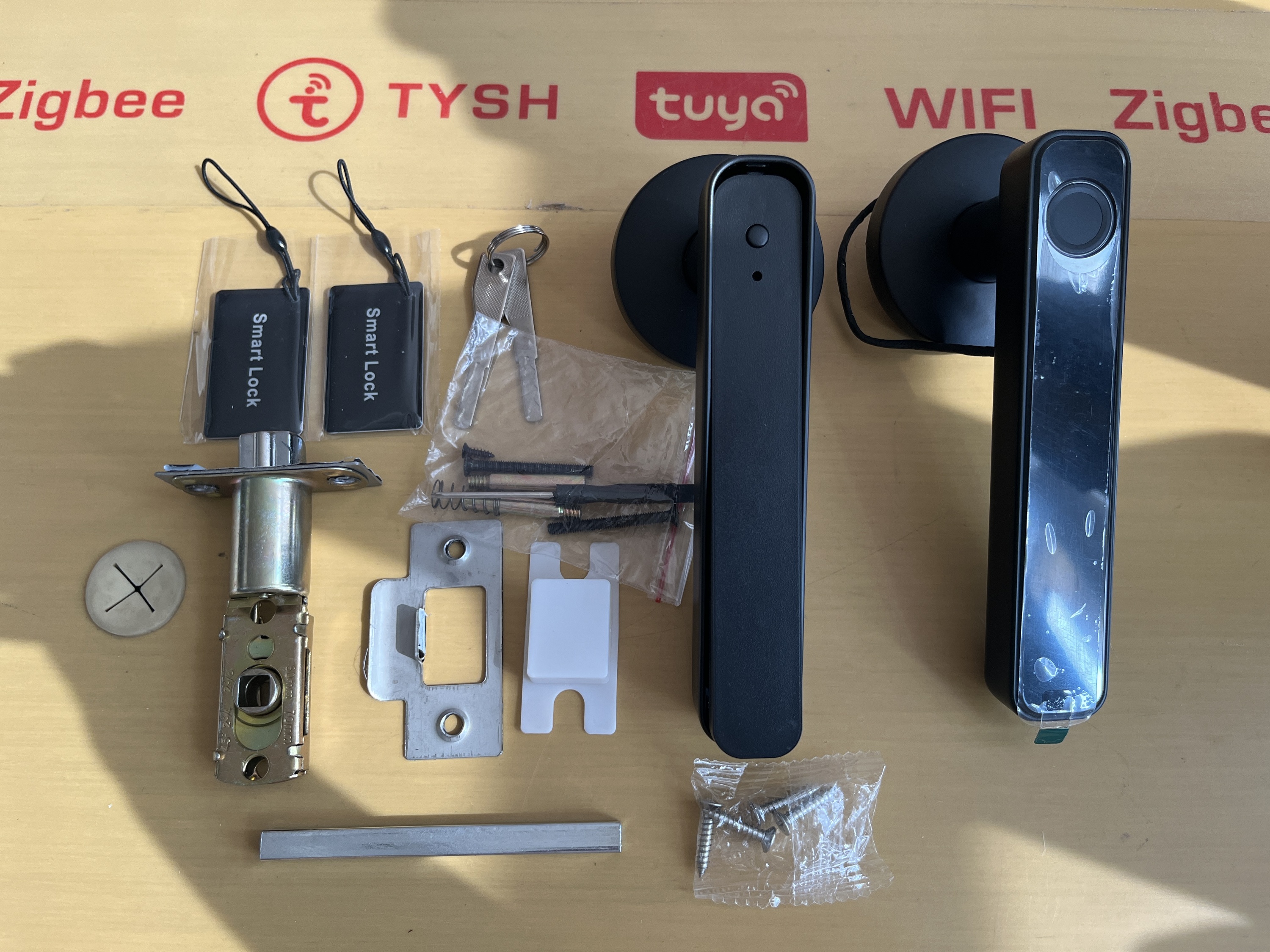 TYSH Smart Automatic Security Biometric Fingerprint Handle Lock Interior Intelligent Lock Keyless Smart Door Lock Tuya Ble · image 5